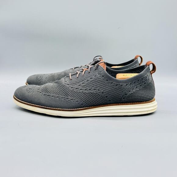 Cole Haan Shoes Mens 13 Gray Knit OriginalGrand Wingtip Oxford Dress Sneakers main image 7